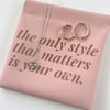 Pink Leatherette Jewelry Pouch with Motivational Quote