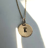 14kt Solid Gold Disc Necklace