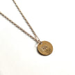 14kt Solid Gold Disc Necklace