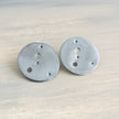 Cancer Zodiac Constellation Sterling Silver Disc Earrings